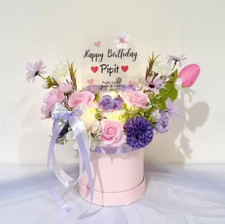 Bloom Box Akrilik Ucapan Ulang Tahun Grogol Petamburan